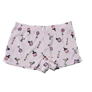 Trick or Treat Sleep Pink Martini & Wine Pajama Short